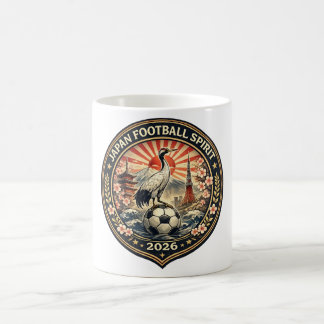Japan Football Spirit Kranich und Berg Fuji Tasse