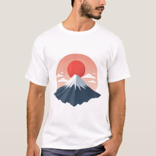 Japan Fuji Berg Minimalist Design T-Shirt