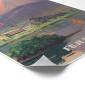 Japan, Fuji, Vintage Travel Poster (Ecke)