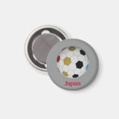 Japan Fußball Magnet (Vorderseite/Rückseite)