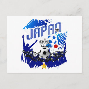 Japan Fußball Qualifying und Brasilien 2014 Postkarte