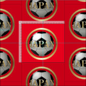 Japan Fußball Stoff (Kachel)