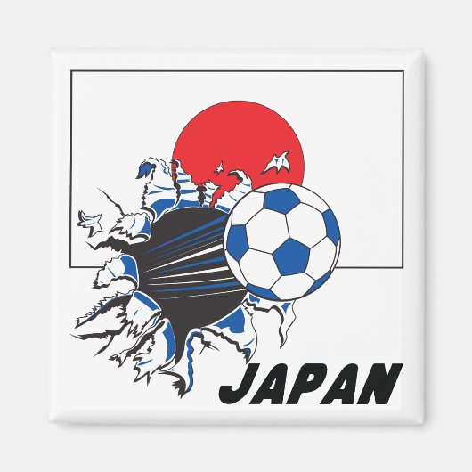 Japan Futbol Soccer Team Magnet (Vorne)