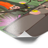 Japan Garden bei Sonnenuntergang Fotodruck (Ecke)