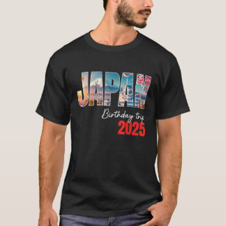 Japan Geburtstagsreise 2025 Tokio Osaka Kirschblüt T-Shirt