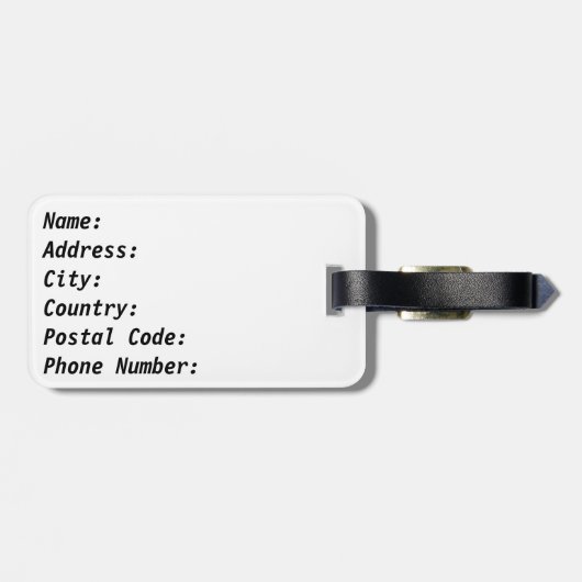 Japan Gepäckanhänger (Rückseite horizontal)