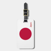 Japan Gepäckmarken, patriotische japanische Flagge Gepäckanhänger (Vorderseite vertikal)