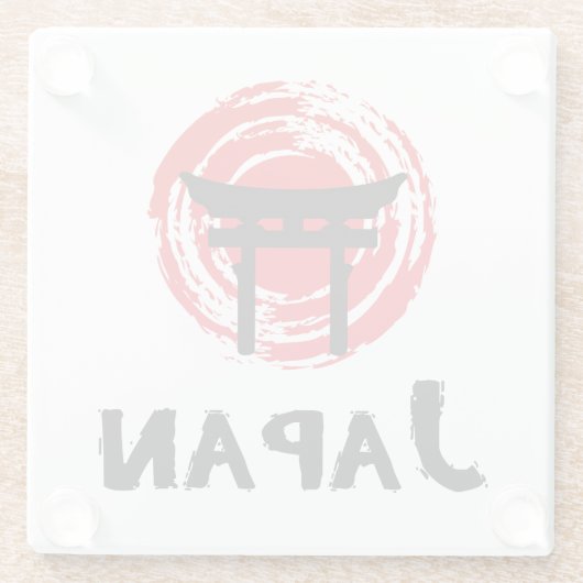 Japan Glasuntersetzer (Rückseite)