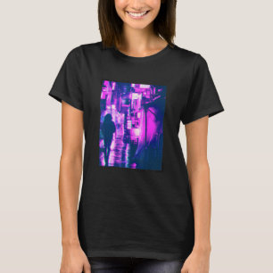 Japan Glitch Cyberpunk Tokio Streetwear-Ästhetik T-Shirt