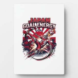 Japan Goal Energie Skelett-Stürmer Nationen Kreati Fotoplatte