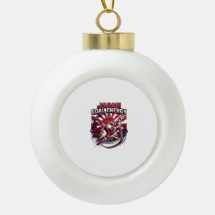 Japan Goal Energie Skelett-Stürmer Nationen Kreati Keramik Kugel-Ornament