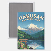 Japan Hakusan-Nationalpark Magnet (Vorderseite/Rückseite)