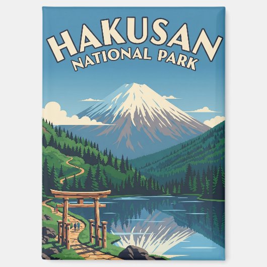 Japan Hakusan-Nationalpark Magnet (Vorderseite)