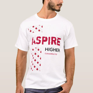 Japan Hinomaru ASPIRE HIGHER Christliche Schrift T-Shirt