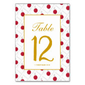 JAPAN HINOMARU Banquet Celebration Wedding Tischnummer (Rückseite)