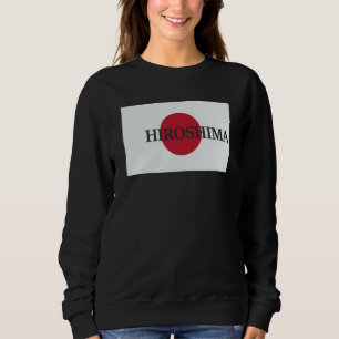 Japan Hiroshima Asien Reise Flagge Sweatshirt