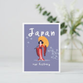 Japan History Vintage Travel Postkarte (Stehend Vorderseite)