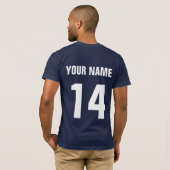 Japan Hockey T - Shirt mit Name & Nummer (Schwarz voll)