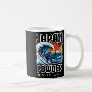 Japan hokusai Snowboarden niseko japanisch katakan Kaffeetasse