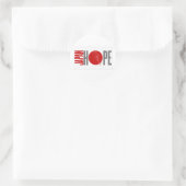 JAPAN HOPE - ERDBEBEN RUNDER AUFKLEBER (Tasche)