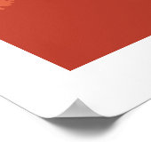 Japan im Herbst (Vintage-Anzeigen) Poster (Ecke)