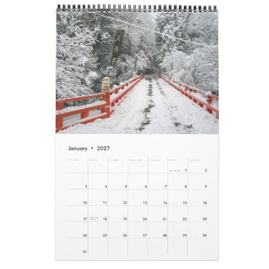 Japan im roten Kalender (Jan 2027)