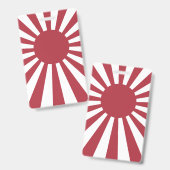 Japan Imperial steigende Sonnenflagge, Edo to W2 Ausweis (Front & Back)