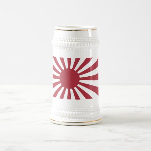 Japan Imperial steigende Sonnenflagge, Edo to W2 Bierglas (Mittel)