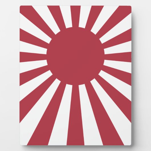 Japan Imperial steigende Sonnenflagge, Edo to W2 Fotoplatte (Vorderseite)