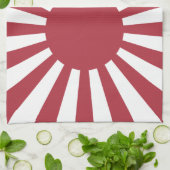 Japan Imperial steigende Sonnenflagge, Edo to W2 Geschirrtuch (Gefaltet)