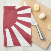 Japan Imperial steigende Sonnenflagge, Edo to W2 Geschirrtuch (Viertel Falte)