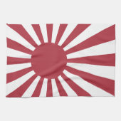 Japan Imperial steigende Sonnenflagge, Edo to W2 Geschirrtuch (Horizontal)