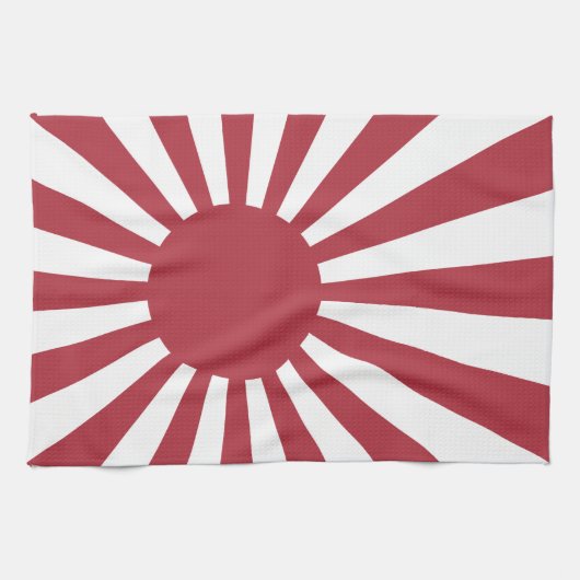 Japan Imperial steigende Sonnenflagge, Edo to W2 Geschirrtuch (Horizontal)