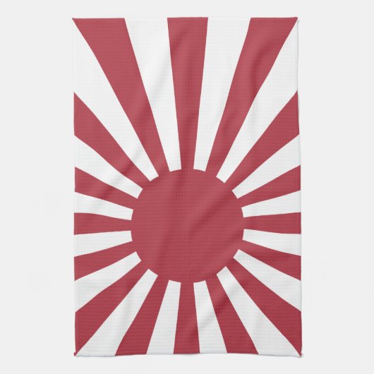 Japan Imperial steigende Sonnenflagge, Edo to W2 Geschirrtuch (Vertikal)