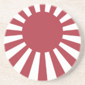 Japan Imperial steigende Sonnenflagge, Edo to W2 Getränkeuntersetzer (Vorne)
