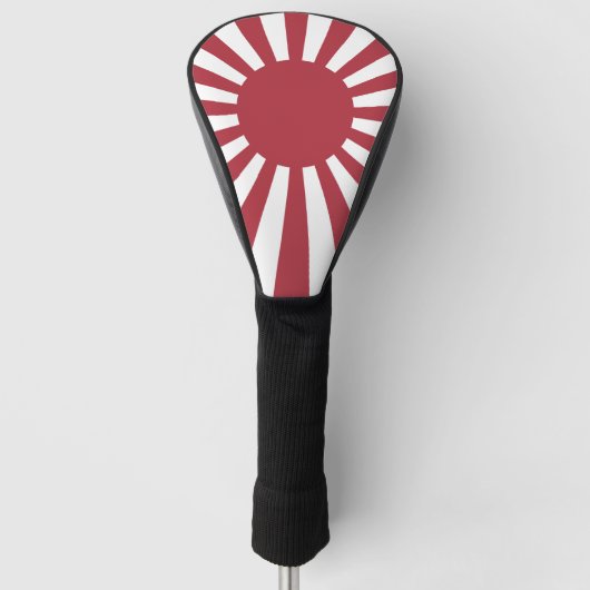 Japan Imperial steigende Sonnenflagge, Edo to W2 Golf Headcover (Vorderseite)