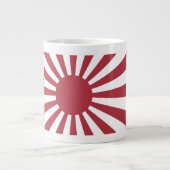 Japan Imperial steigende Sonnenflagge, Edo to W2 Jumbo-Tasse (Vorderseite)