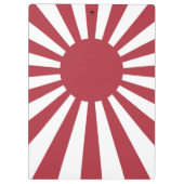 Japan Imperial steigende Sonnenflagge, Edo to W2 Klemmbrett (Rückseite)