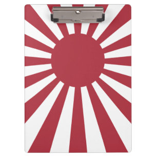 Japan Imperial steigende Sonnenflagge, Edo to W2 Klemmbrett