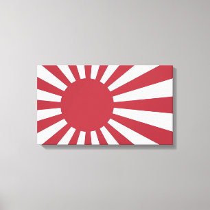 Japan Imperial steigende Sonnenflagge, Edo to W2 Leinwanddruck