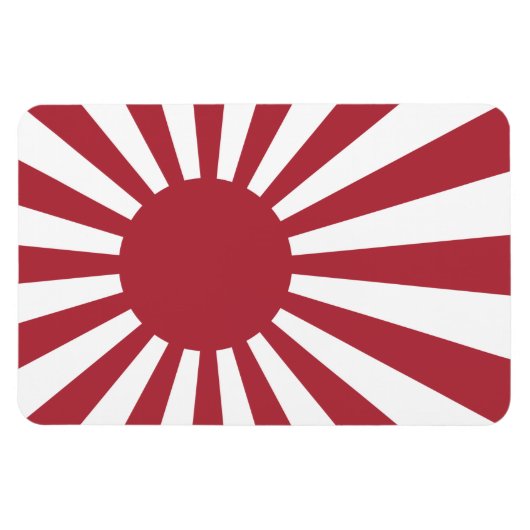 Japan Imperial steigende Sonnenflagge, Edo to W2 Magnet (Horizontal)