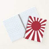 Japan Imperial steigende Sonnenflagge, Edo to W2 Notizblock (Innenseite)