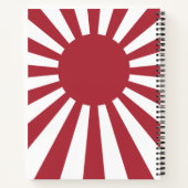 Japan Imperial steigende Sonnenflagge, Edo to W2 Notizblock (Rückseite)