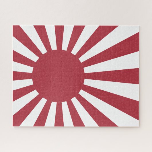 Japan Imperial steigende Sonnenflagge, Edo to W2 Puzzle (Horizontal)
