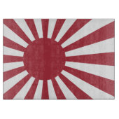 Japan Imperial steigende Sonnenflagge, Edo to W2 Schneidebrett (Vorderseite)