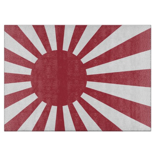 Japan Imperial steigende Sonnenflagge, Edo to W2 Schneidebrett (Vorderseite)