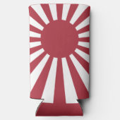 Japan Imperial steigende Sonnenflagge, Edo to W2 Selters Dosenkühler (Rückseite)
