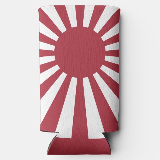 Japan Imperial steigende Sonnenflagge, Edo to W2 Selters Dosenkühler (Rückseite)