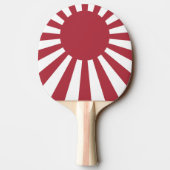 Japan Imperial steigende Sonnenflagge, Edo to W2 Tischtennis Schläger (Rückseite)