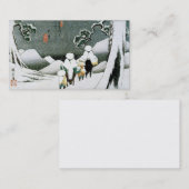 Japan in der Schnee-Visitenkarte Visitenkarte (Vorne/Hinten)